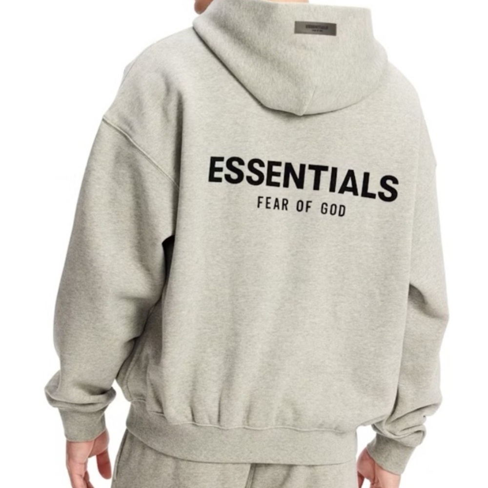 Essentials Fear of God Oatmeal Hoodie